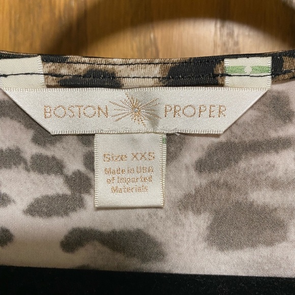 BOSTON PROPER JUNGLE MIX PRINT DRESS - SIZE XXS - GORGEOUS! - Picture 2 of 9